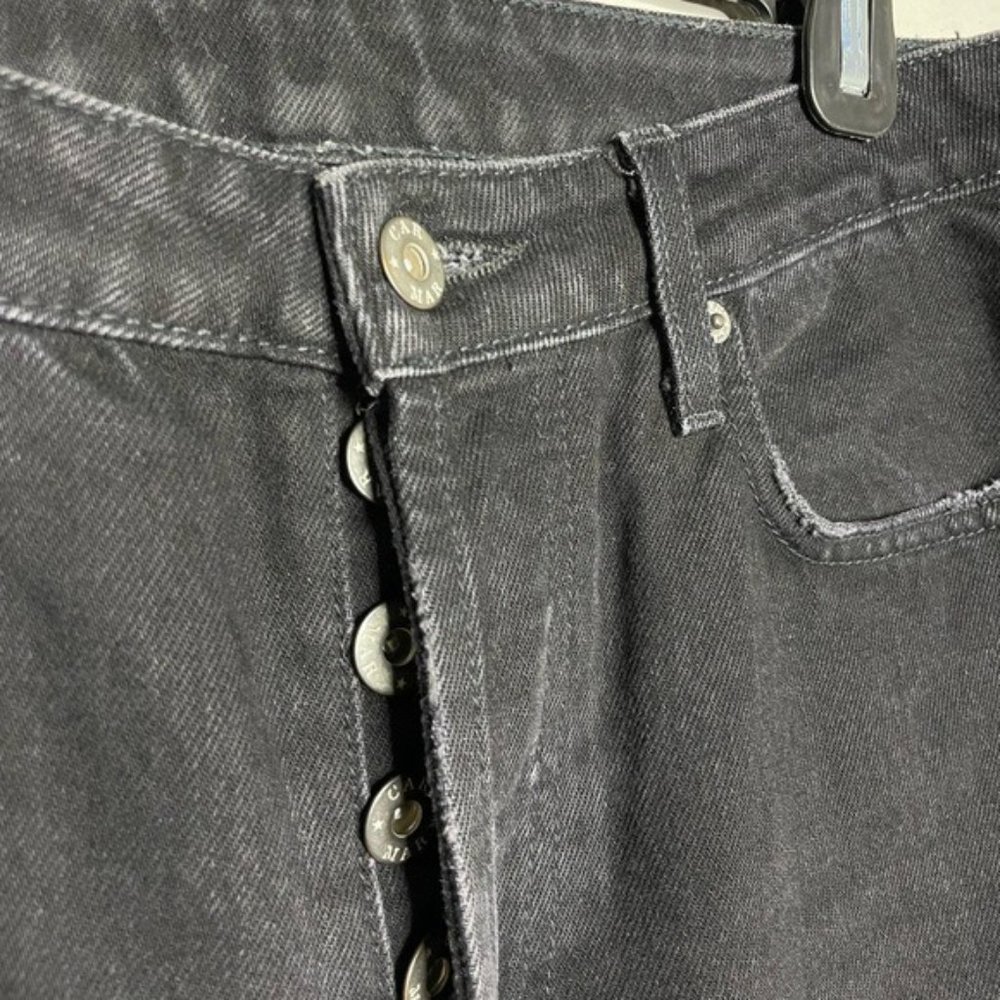 Carmar Black‎ Floral Distressed Mom Jeans 27 - Picture 4 of 5